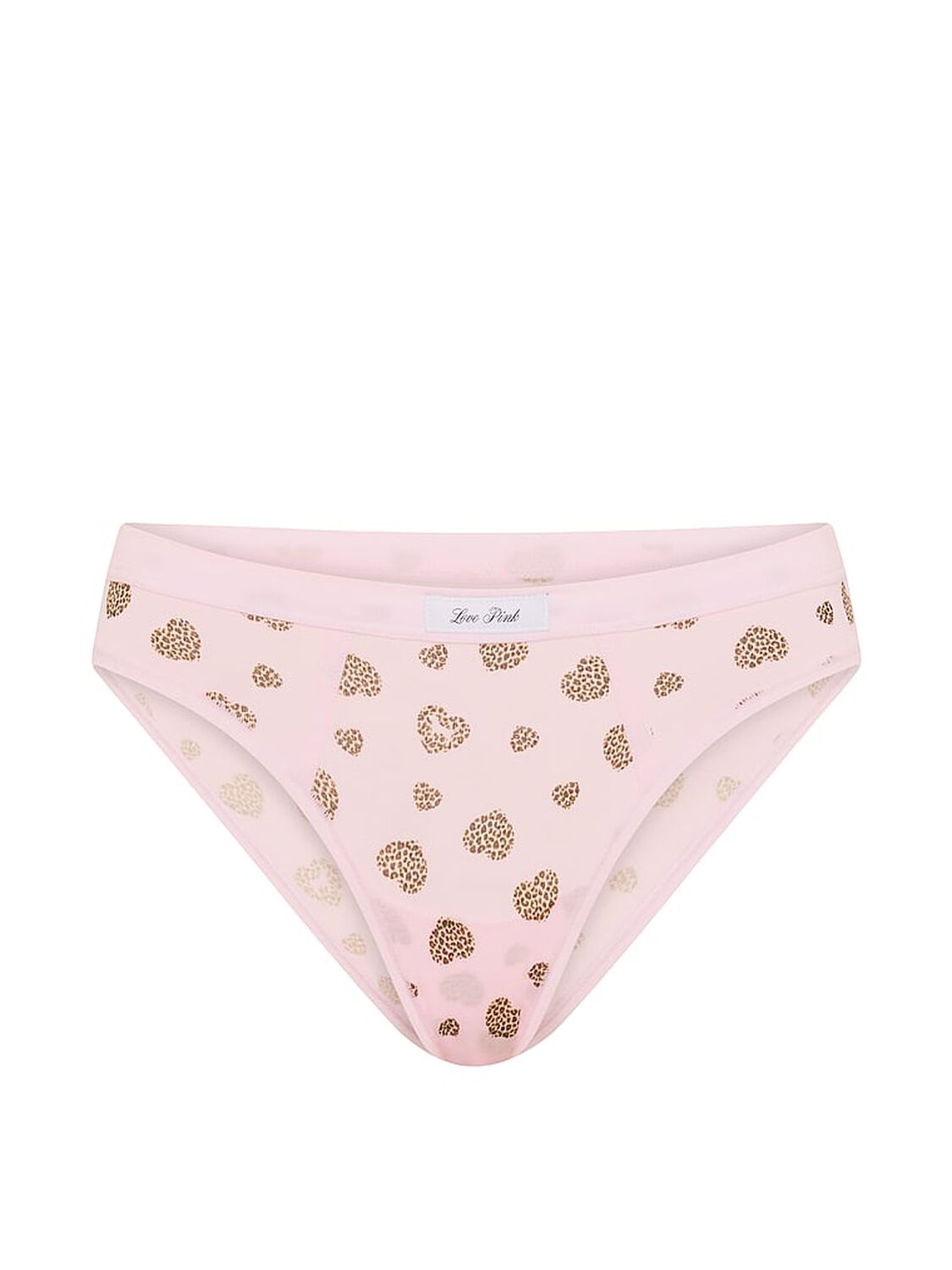 vs Pink Cotton Cheeky Panty Pink Tulip Leo Heart Print 3 of 3 
