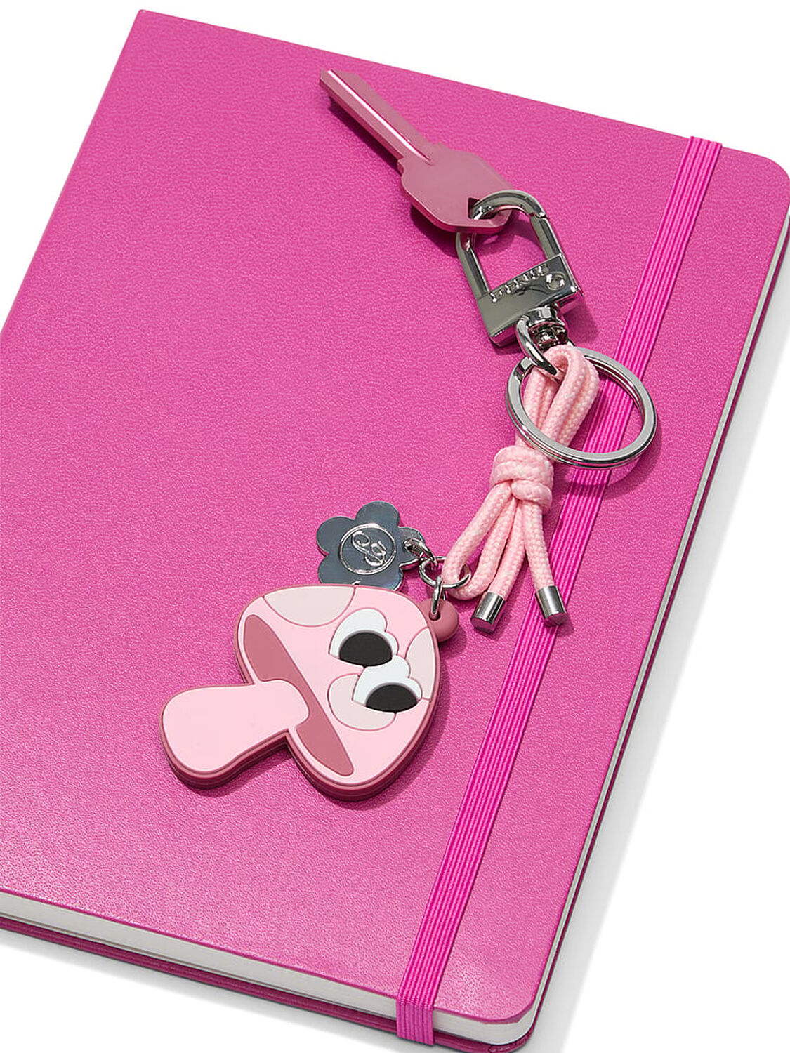 vs Pink Mushroom Keychain Charm Petal Pink 2 of 2 