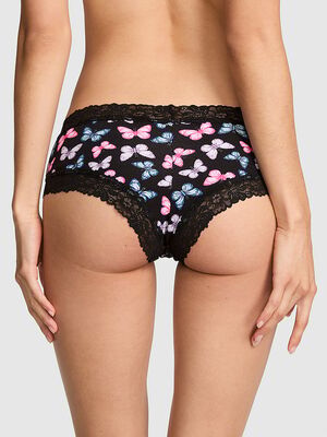 Cotton Lace Trim Cheeky Panty