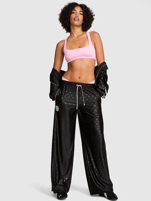 Satin Straight-Leg Pants