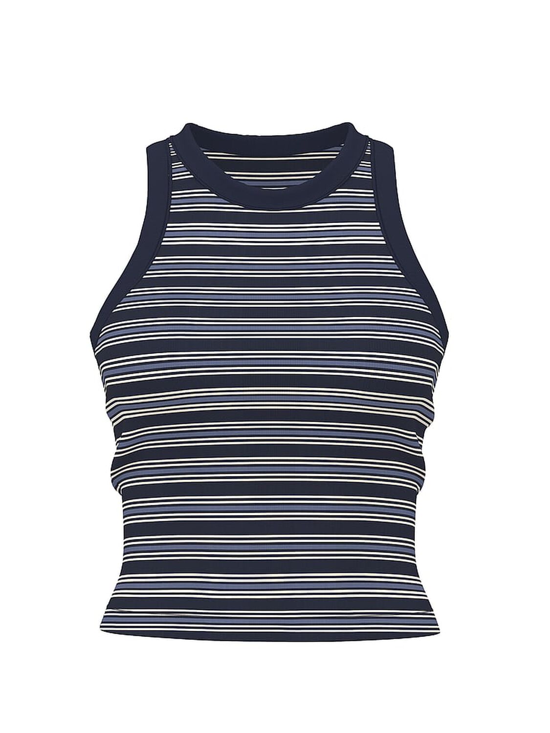 vs Pink Multi Rib Tank Top Navy Stripe 1 of 2 
