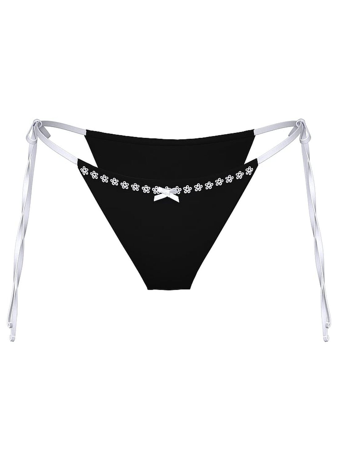 vs Pink By Frankies Bikinis Rosemary Itsy Bikini Bottom Black 3 of 3 