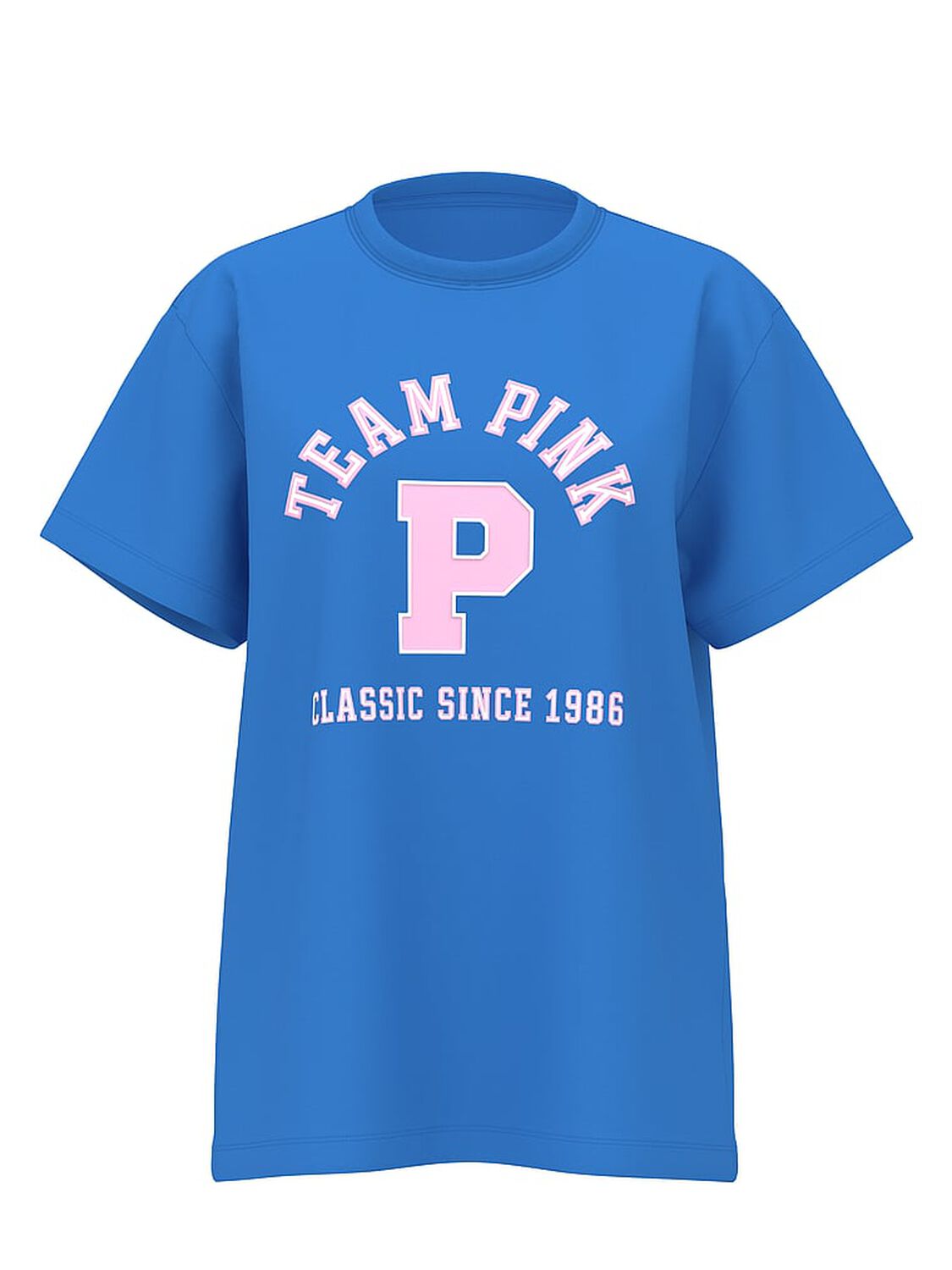 vs Pink Campus Cotton Tee Limited Edition Blue Charge 1 of 2 