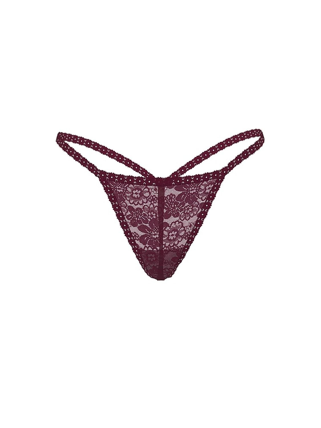 vs Pink Wink V-String Panty Wild Rose 1 of 2 