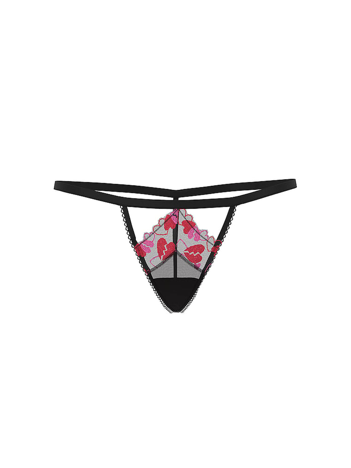 pink Pink Wink V-String Panty Black 3 of 4 