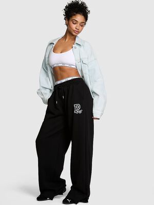 Campus Fleece&trade; Wide-Leg Split-Hem Sweatpants