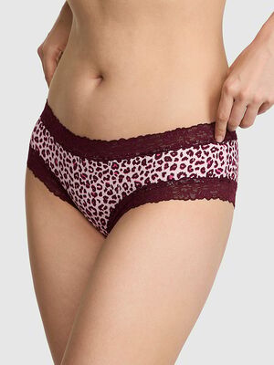 Cotton Lace Trim Cheeky Panty
