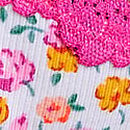 PINK Wink&trade; Lace-Trim Thong Panty, VS White Floral, swatch