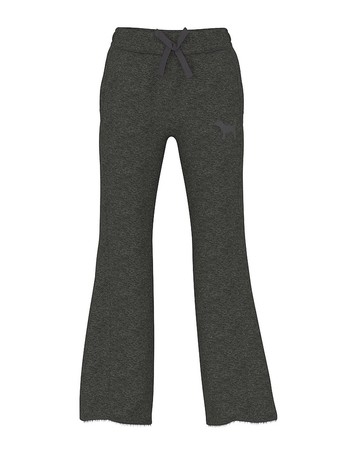 vs Pink Campus Terry&trade; Flare Pants Charcoal Heather Grey 3 of 3 