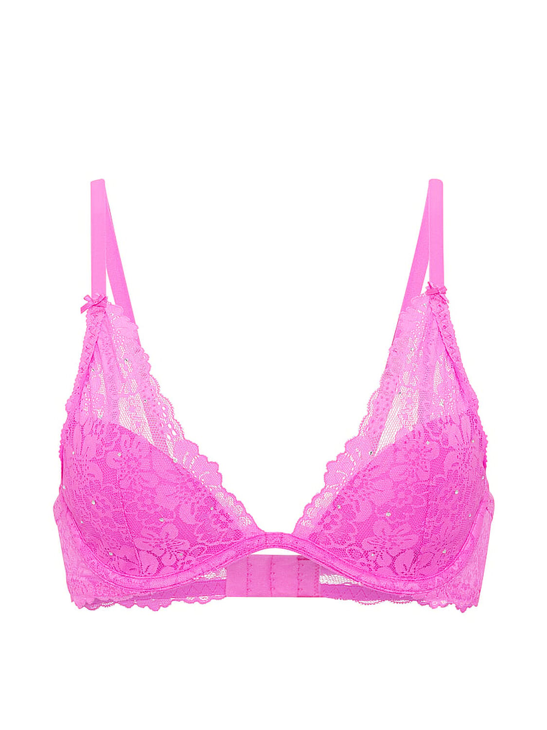 vs Pink PINK Wink&trade; Lightly Lined Plunge Bra Pink Berry 3 of 4 