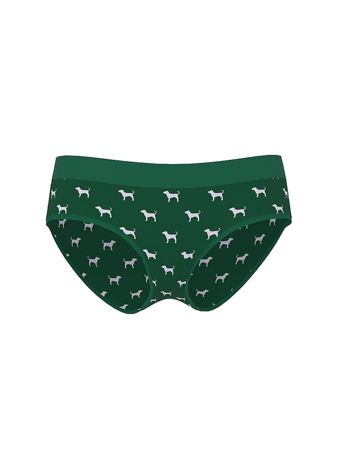 vs Pink Logo Cotton Hiphugger Panty Jaguar Green Dog Print 3 of 3 