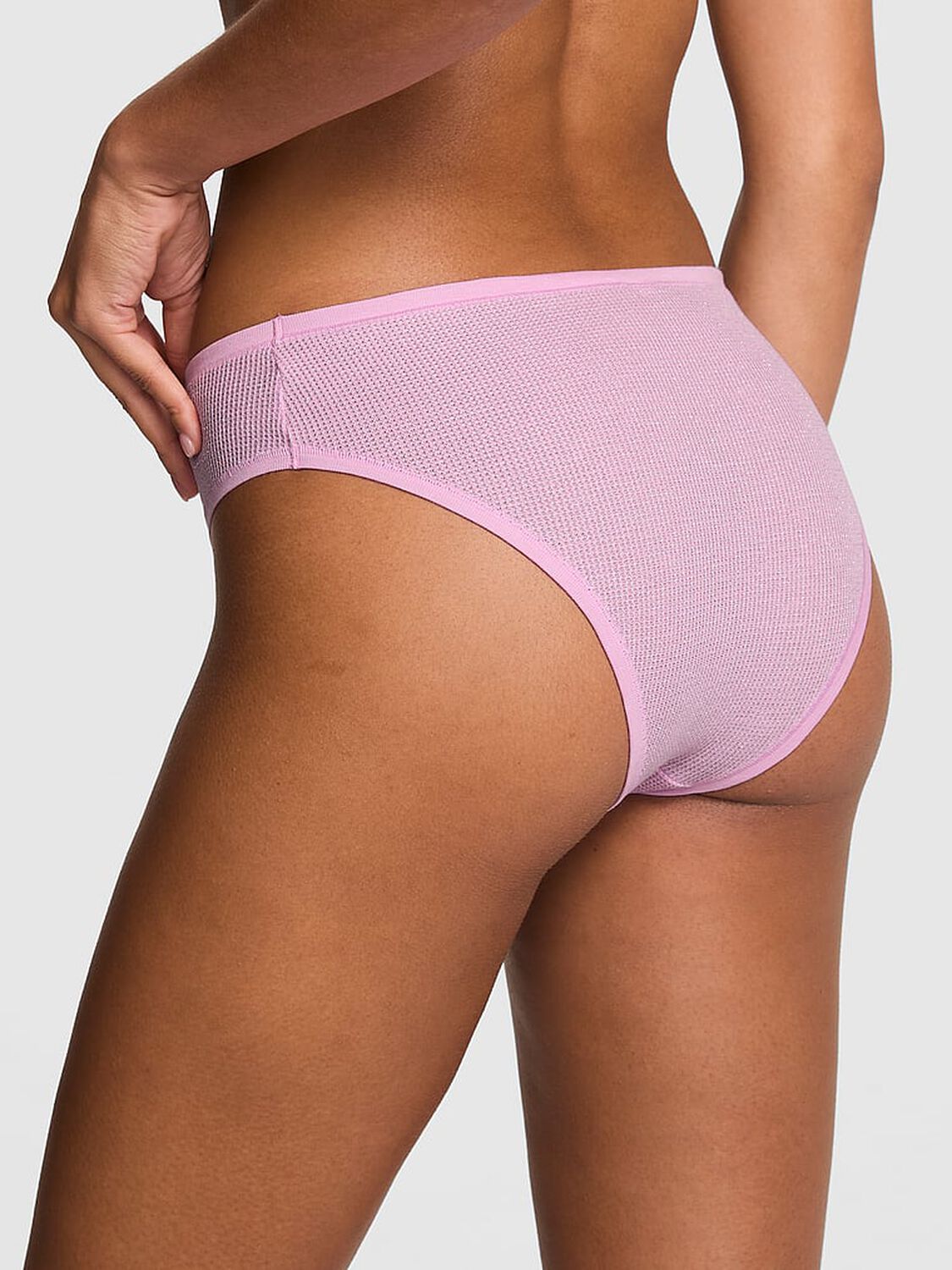 vs Pink Cotton Cheeky Panty Hushed Lilac 2 of 3 