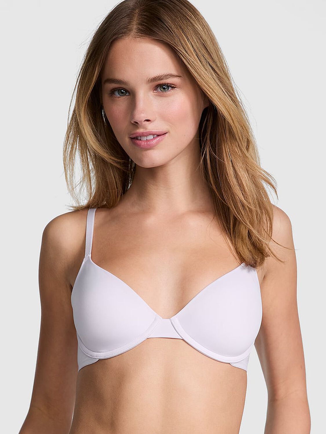 vs Pink Wear Everywhere Wear Everywhere Lightly Lined T-Shirt Bra Purple Whisper 1 of 3 