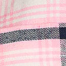 100% Cotton Favorite Flannel Button-Down Sleepshirt, Cozy White, Black, And Pink Plaid, swatch