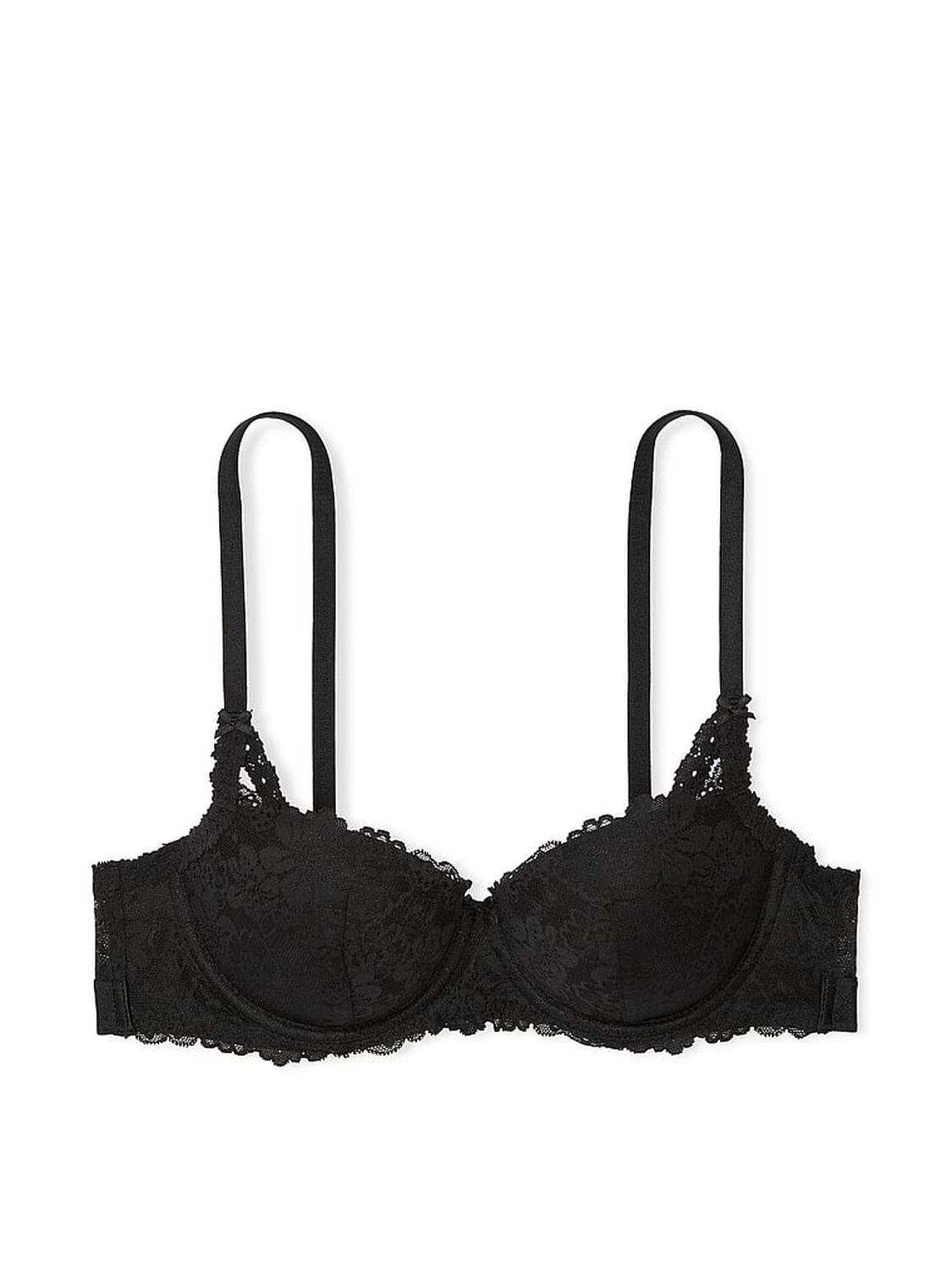 vs Pink Wink Lightly Lined Balconette Bra Pure Black 3 of 3 