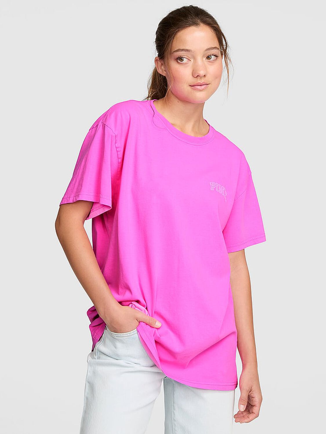vs Pink Campus Cotton&trade; Tee Pink Berry 1 of 4 