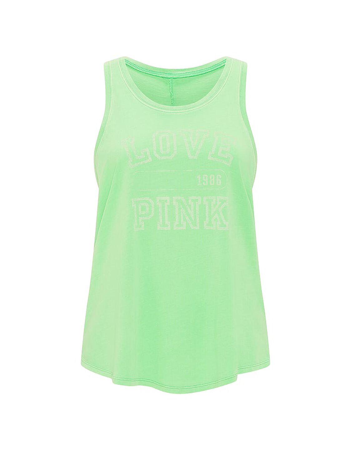 vs Pink Campus Cotton&trade; Tank Top Graphic Green 3 of 3 