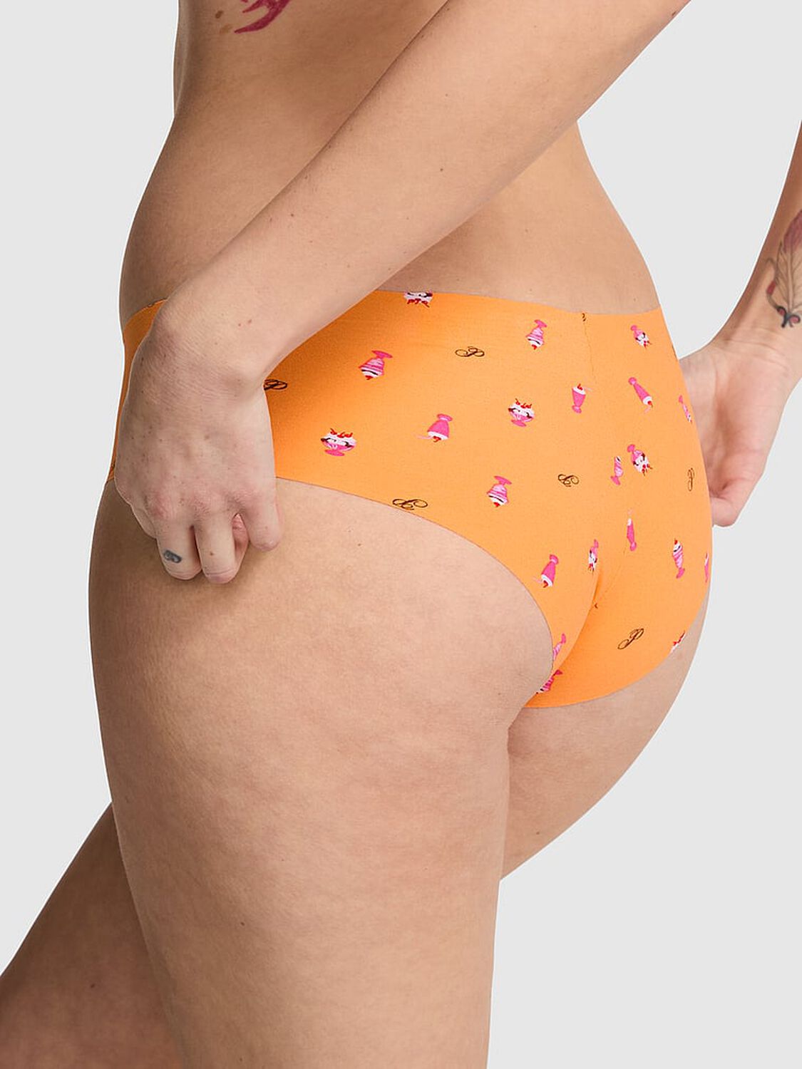 vs Pink No-Show Cheeky Panty Vitamin C Sundae Print 2 of 3 
