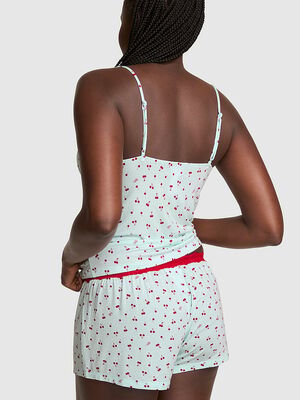 24/7 Lounge Modal Lace-Trim Micro Shorts