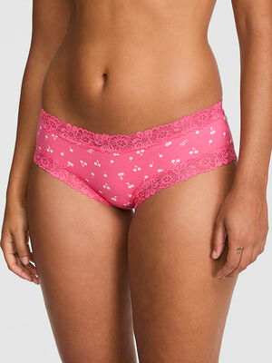 PINK Wink&trade; Lace-Trim Cotton Cheeky Panty