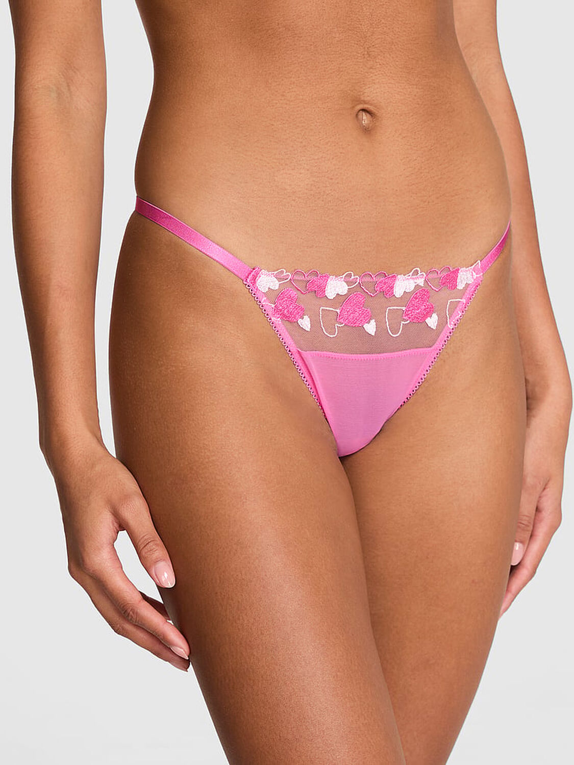 vs Pink Wink Micro Thong Panty Pink Tulip 1 of 4 