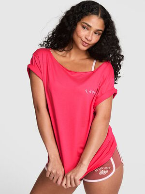 Campus Cotton&trade; Off-The-Shoulder Tee