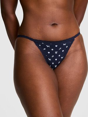 PINK Wink&trade; Lace-Trim String Bikini Panty