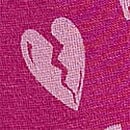 Logo Cotton Shine High-Leg Thong Panty, Pink Fire Broken Hearts Print, swatch