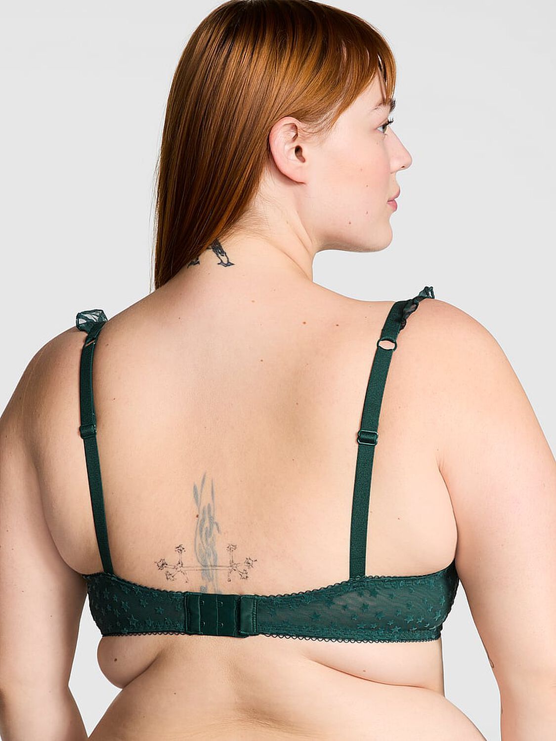 vs Pink Wink Lightly Lined Balconette Bra Deep Forest 2 of 4 