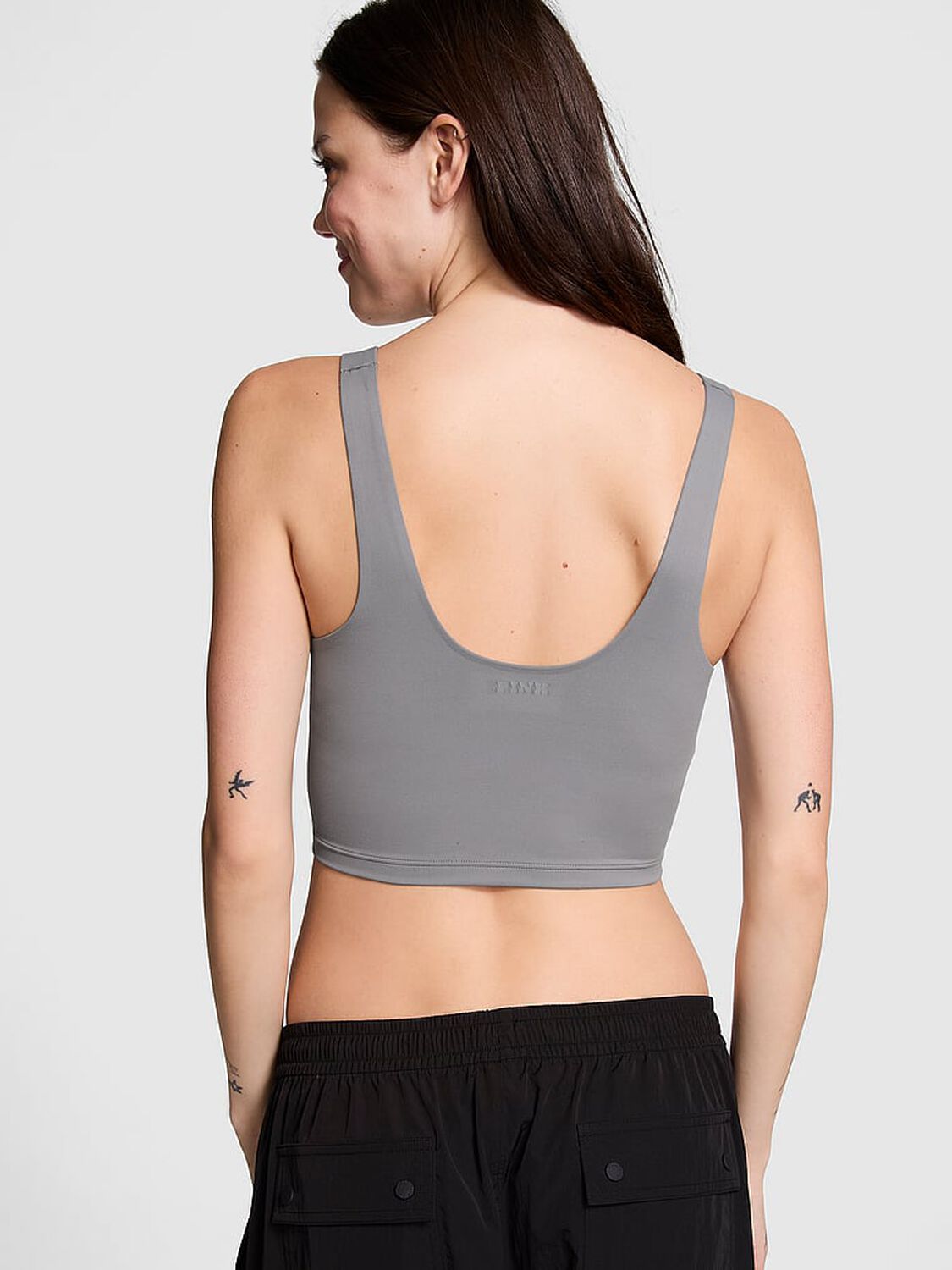 vs Pink Relay Longline Tank Top Night Owl Grey 2 of 4 
