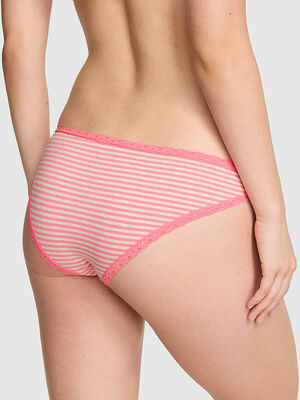 Cotton Lace-Trim Cheeky Panty