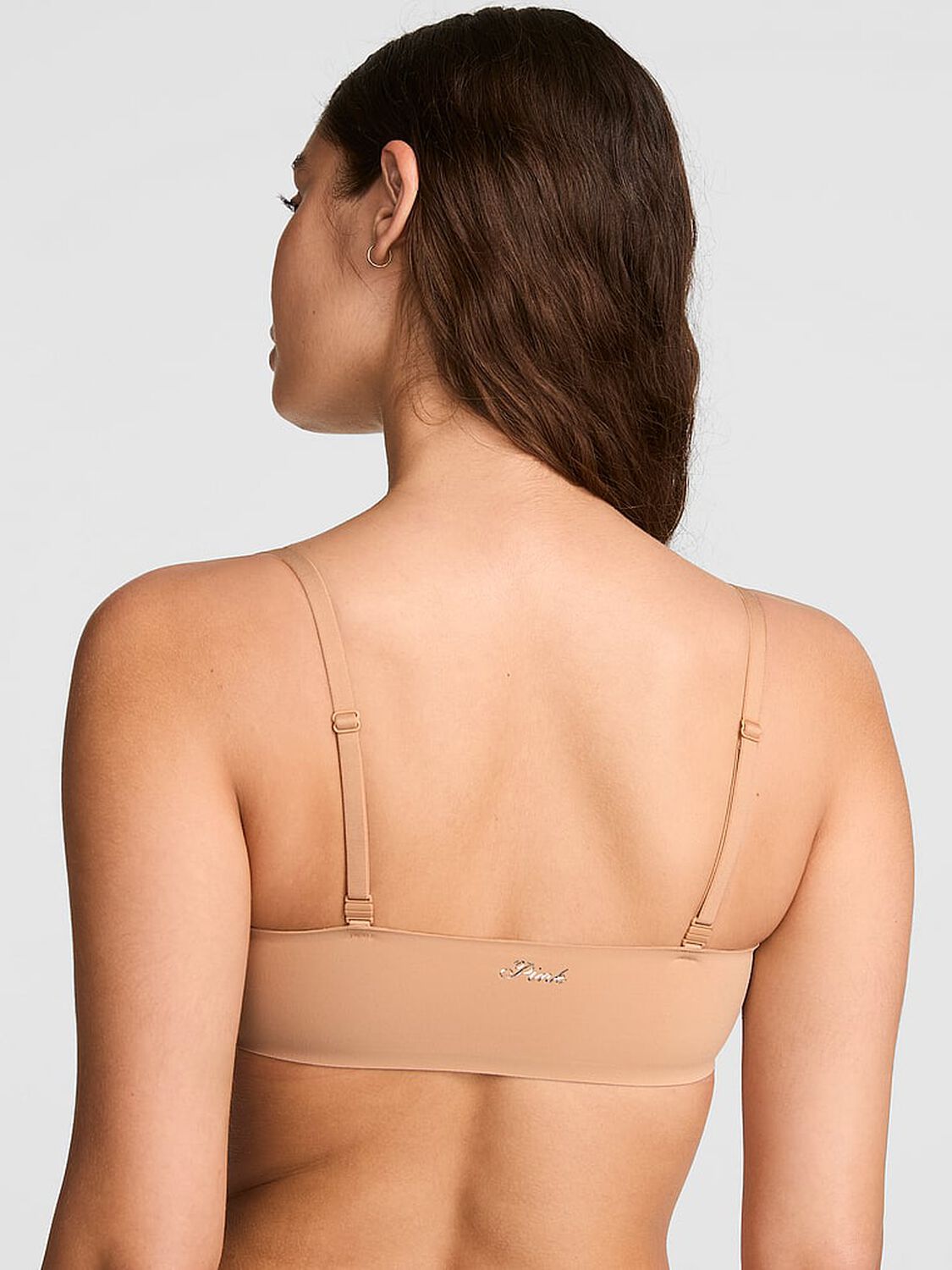 vs Pink Marshmallow Lightly Lined Wireless Comfy Bra Praline 2 of 3 