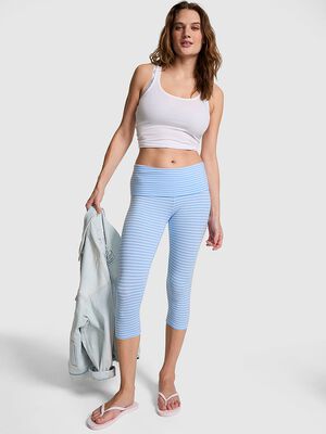 All-Day Cotton&trade; Foldover Capri Leggings