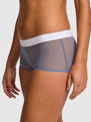 Logo Mesh Boyshort Panty