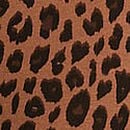 All-Day Cotton&trade; Foldover Capri Leggings, Leopard, swatch