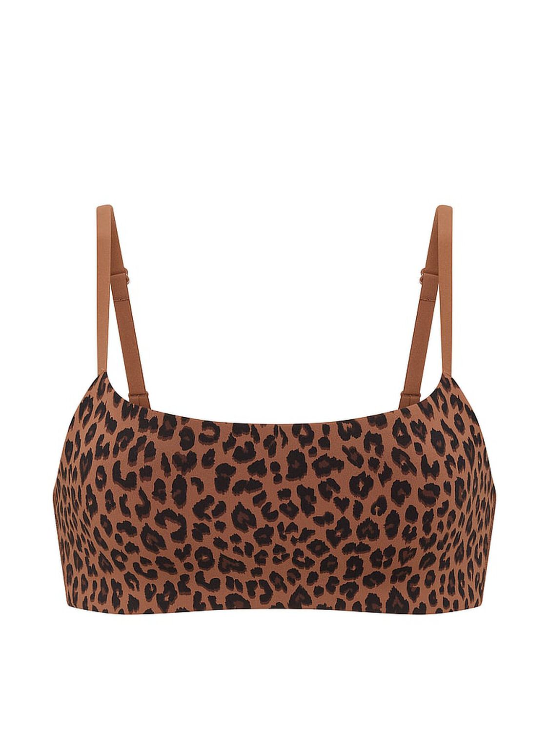 vs Pink Relay Square-Neck Sports Bra Leopard 3 of 3 