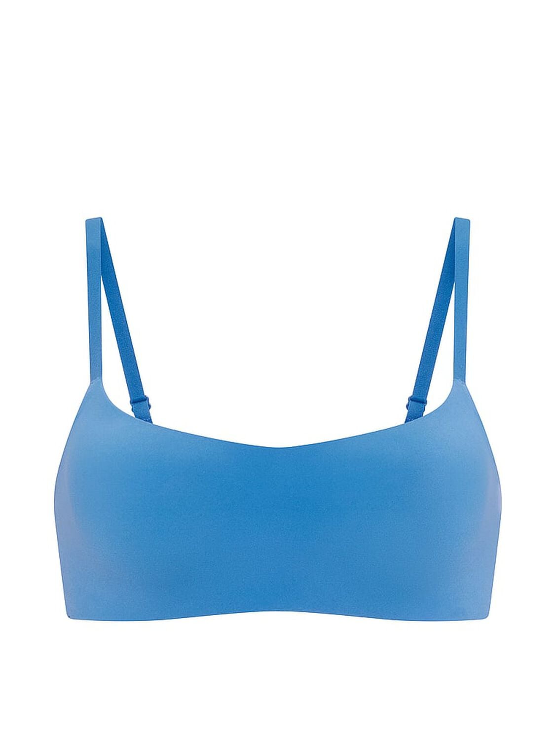 vs Pink Marshmallow Lightly Lined Wireless Comfy Bra Varsity Blue 3 of 3 