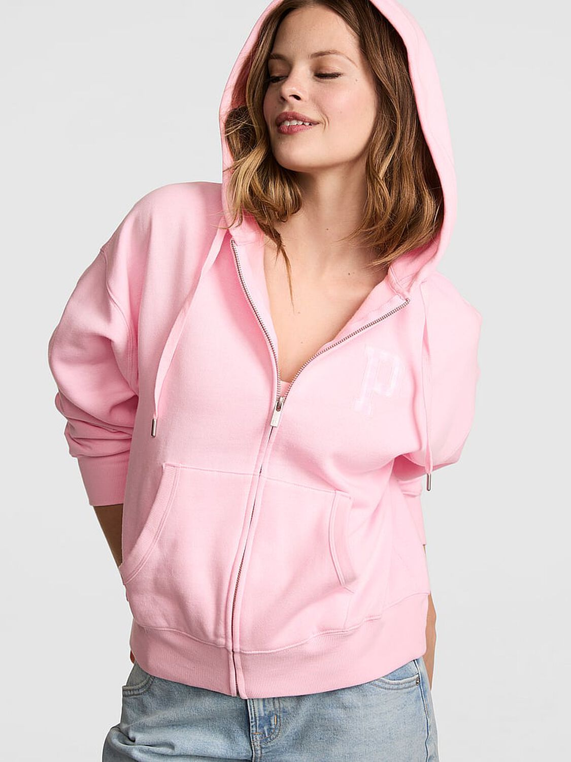 pink Pink Campus Fleece&trade; Full-Zip Hoodie Coconut Pink 1 of 2 