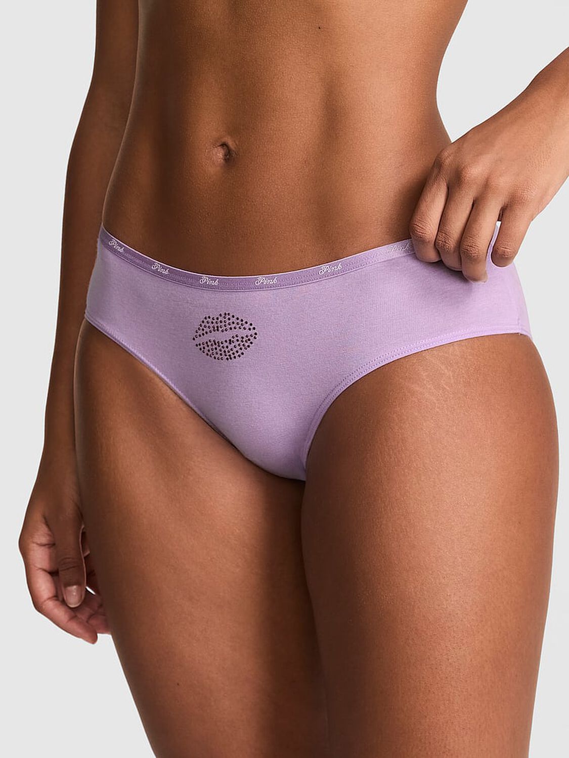 vs Pink Logo Cotton Hiphugger Panty 1 of 3 