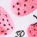 Cotton Cheeky Panty, Optic White Strawberry Print, swatch