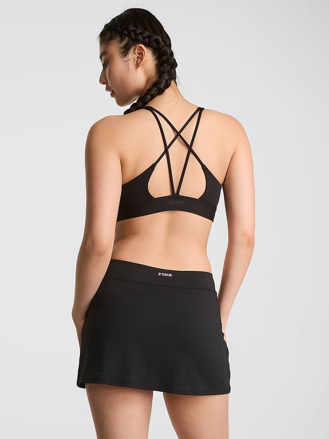 vs Pink Relay Micro Skirt Pure Black 2 of 4 