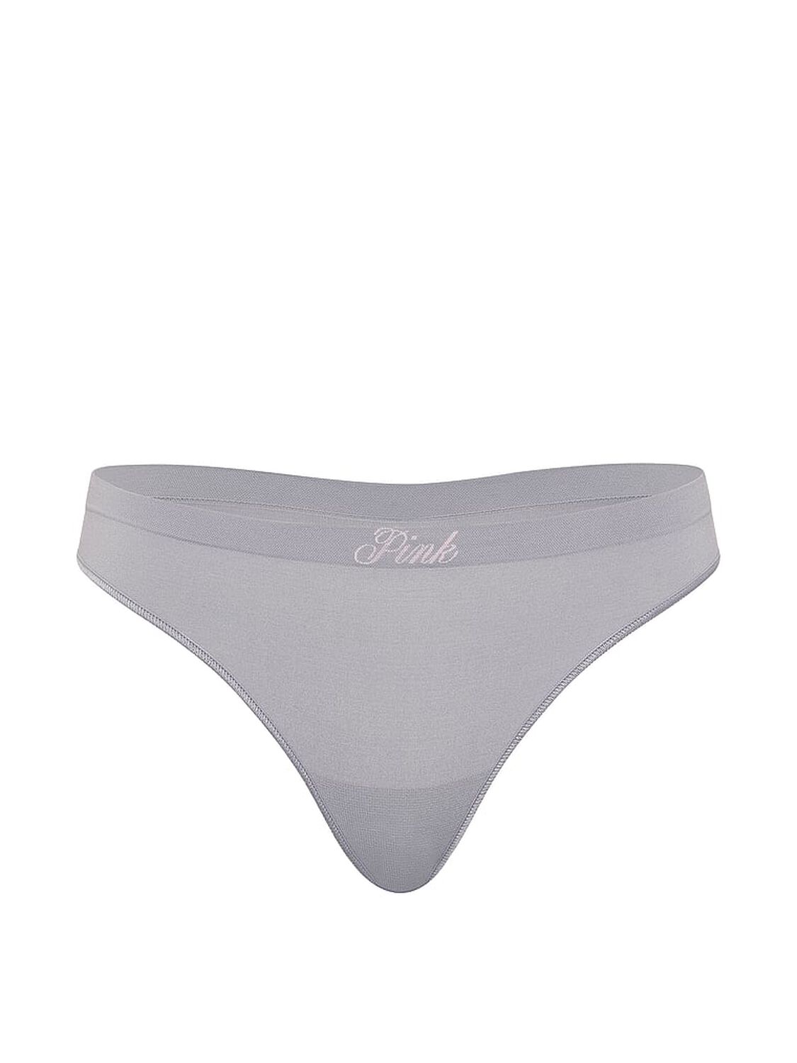 vs Pink Seamless Thong Panty Grey Oasis Logo Wb 3 of 3 