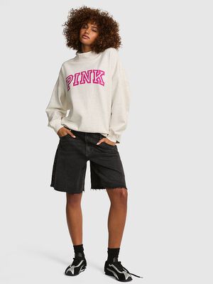 Campus Fleece&trade; Oversized Mock-Neck Sweatshirt