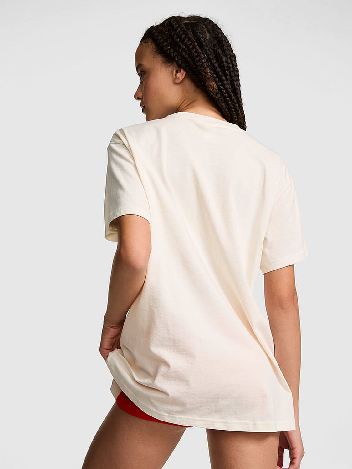 vs Pink Campus Cotton&trade; Tee Winter White 2 of 4 