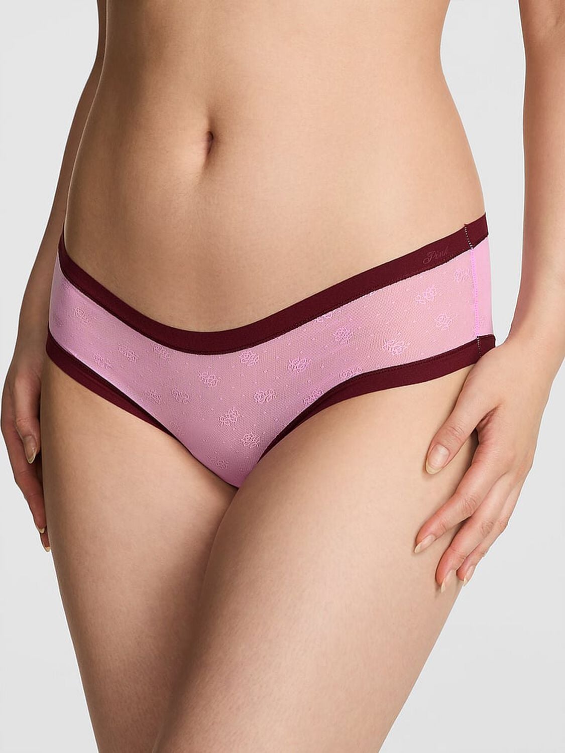 pink Pink No-Show Cheeky Panty Pink Lollipop 1 of 3 