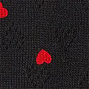 Cotton String Bikini Panty, Black Cherry Heart Print, swatch