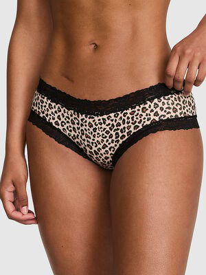 Cotton Lace Trim Cheeky Panty