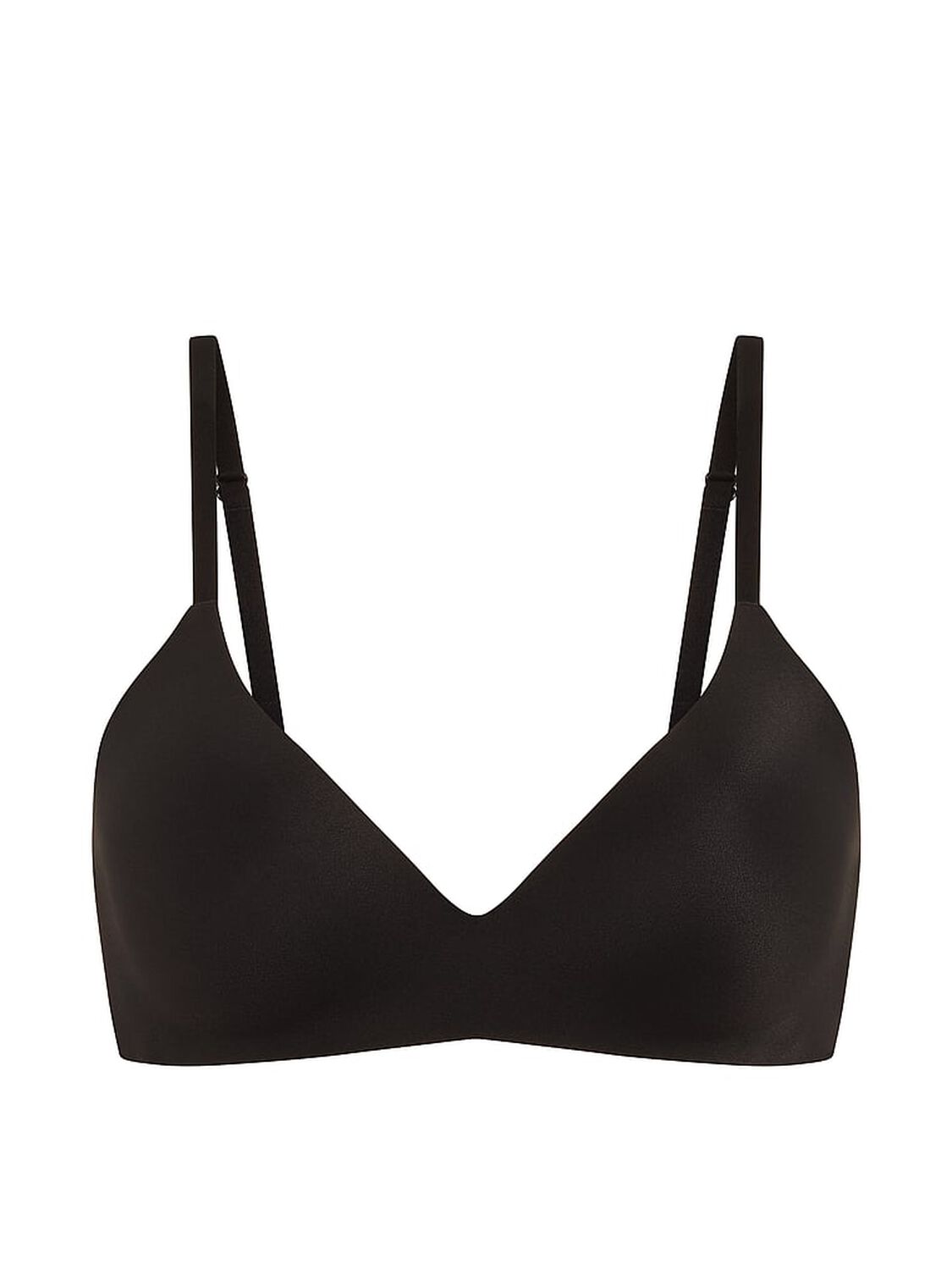 vs Pink Marshmallow Push-Up Wireless Comfy Bra Black 3 of 4 
