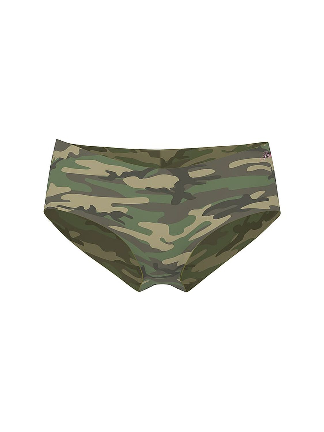 vs Pink No-Show Cheeky Panty Spanish Moss Camo Print W/ Graphic 3 of 3 