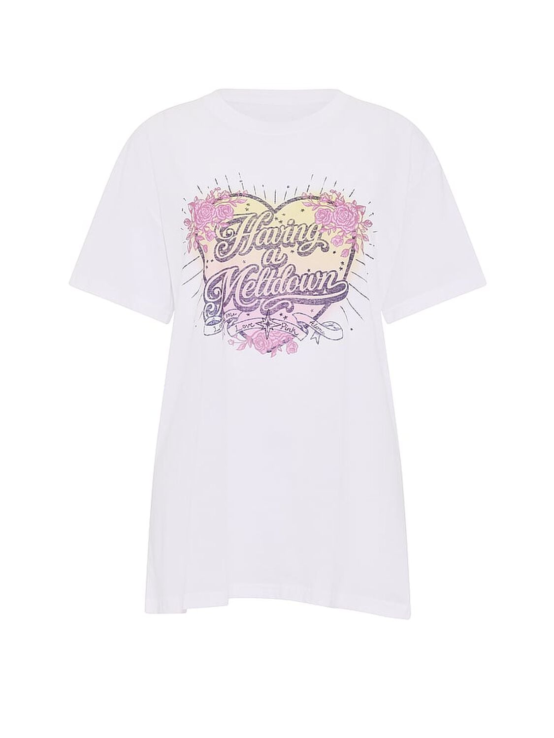 vs Pink Campus Cotton&trade; Tee White Cheeky 3 of 3 